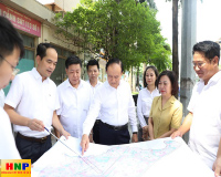 Kiểm tra công tác chỉnh trang đô thị, phát triển đô thị tại quận Hà Đông